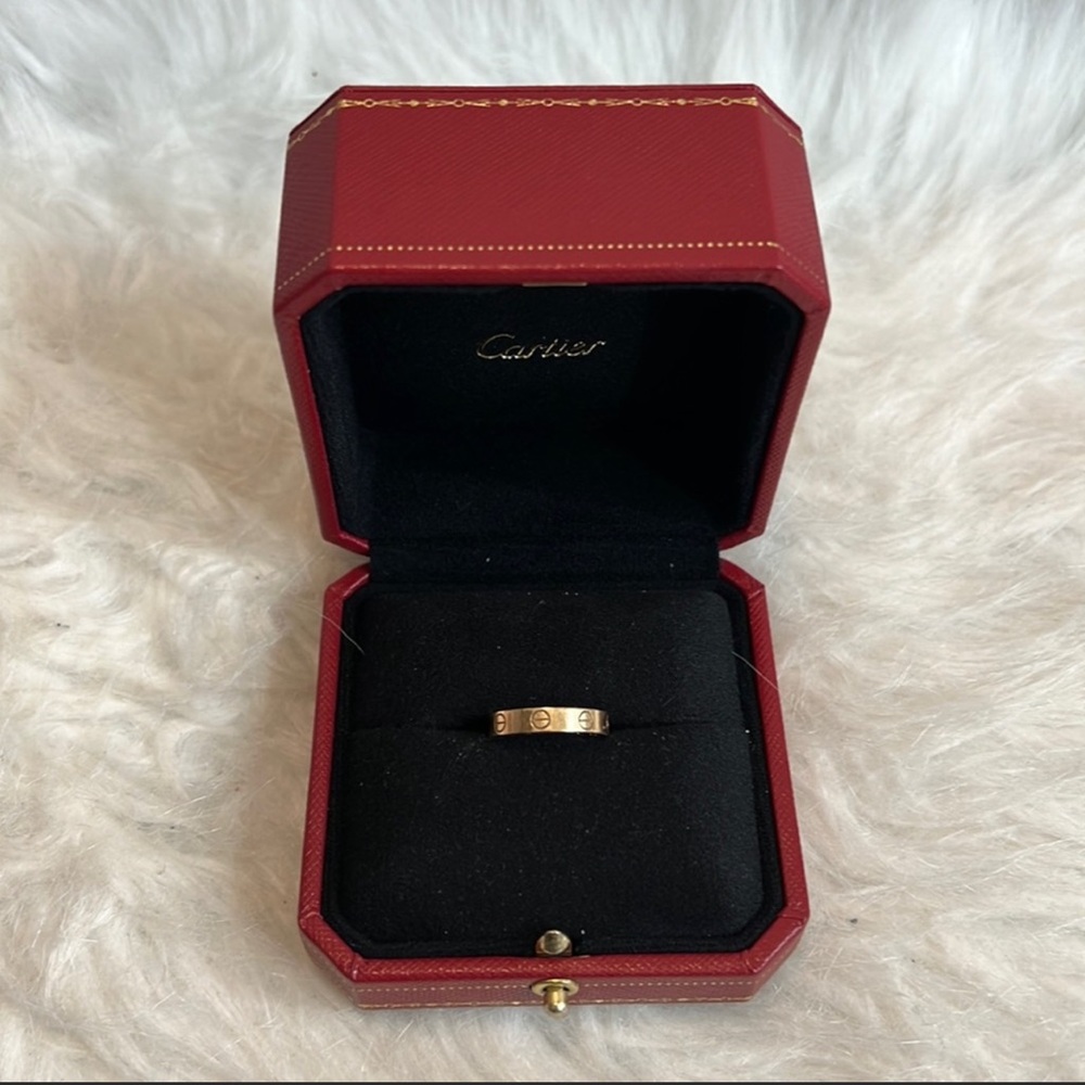 Cartier LOVE Rose Gold Ring, Small (Thin) Model , Size 51, (5,75)
